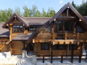 Karélia - az építési fűrészáru házak 3352000rub kulcsrakész, orosz stílusban