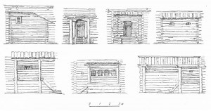 A konstrukciós részletek otthonok - fa Múzeum
