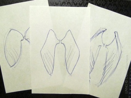 Aripi ale unui înger făcut din hârtie