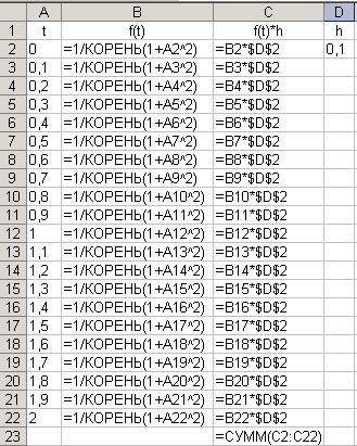 Laboratóriumi munka №3 excel