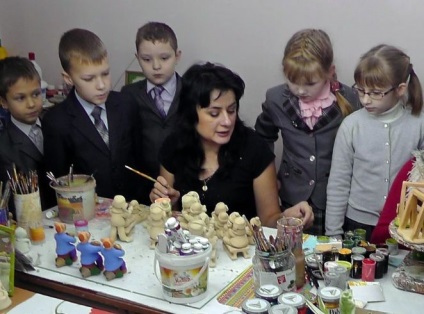 Mesterkurzusok a festészet és a szobrászat agyag játékok Kovrov Kovrov Vladimir régió