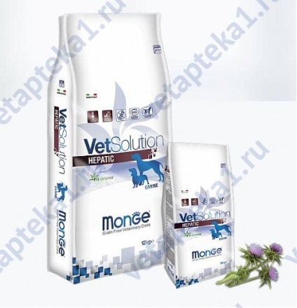 Monge vetsolution câine dieta hepatică pentru câini hepatită yup