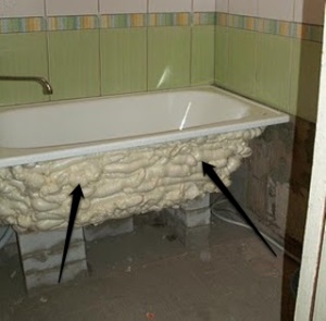 Montarea spumei în baie -%
