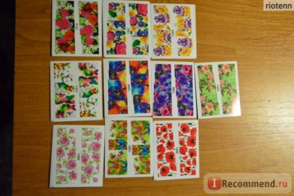 Nail art stickers aliexpress de apă 100, 100sheets 2015 autocolante de transfer de apă de unghii plin