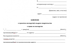 Moștenire după moartea soției sale fără voință conform legii Federației Ruse