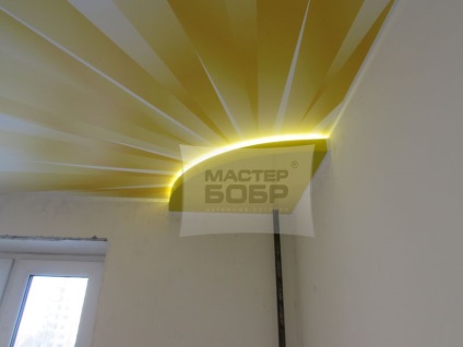 Stretch tavane cu preț de iluminare din spate, foto - cumpăra tavan stretch cu iluminare din spate LED -
