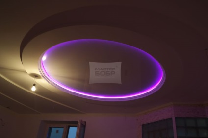 Stretch tavane cu preț de iluminare din spate, foto - cumpăra tavan stretch cu iluminare din spate LED -