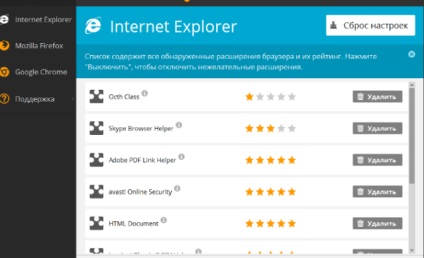 Optimizarea sistemului cu utilitarul de curățare avast