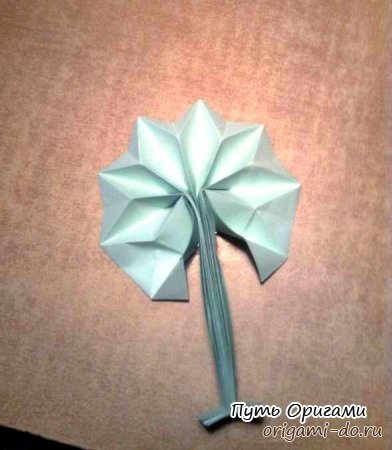 Schema de plante de hârtie Origami - modul de origami
