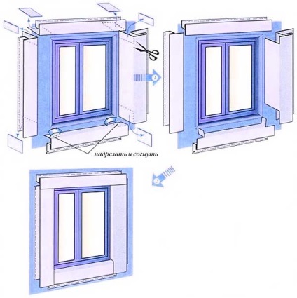 Decorarea ferestrelor cu tehnologie siding, video, instrucțiuni pas cu pas