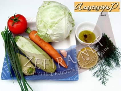 Salată de legume cu măduvă proaspătă de legume - rețete ale unei soții iubitoare