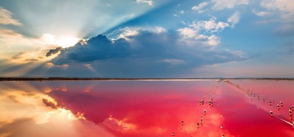 Lake Sasyk Siwash közelében Yevpatoria Krímben fotók, hogyan juthatunk el oda - bolygó szállodák