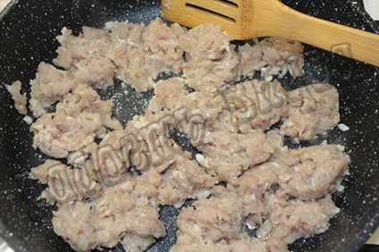 Paste (paste) cu carne tocata in sos cremos cu branza, bucuria gustului