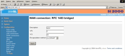 Modem conexiune callisto 821 - director de servere - articole