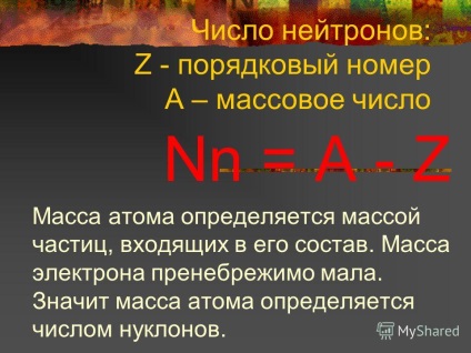 Prezentare privind calculul numărului de particule elementare care alcătuiesc atomul