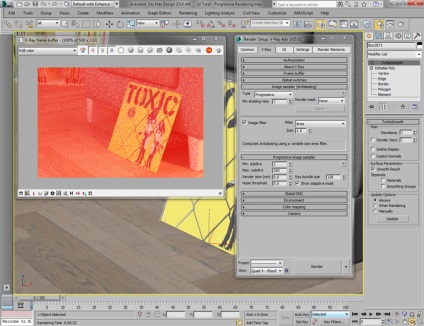 Progresszív rendering in v-ray 3