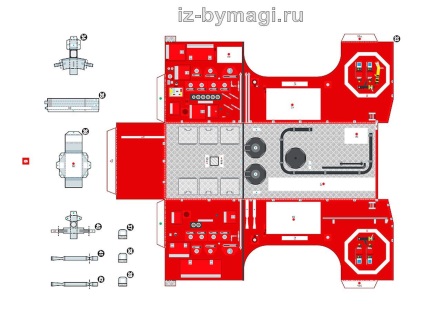 Nyomtatási tűzoltókocsi kezüket rendszer