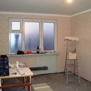 Repararea etapelor și a facilităților apartamentului cu două camere
