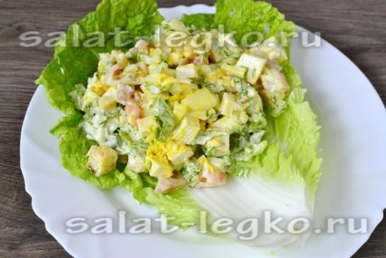 Saláta - csokor recept egy fotó