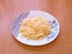 Saláta ízesített krutonnal, szalonna és parmesan sajt 1