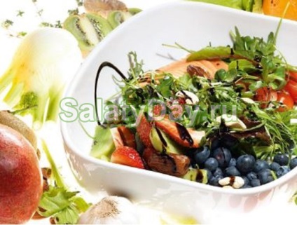 Saláta kiwi - fényes egzotikus recept fotókkal és videó