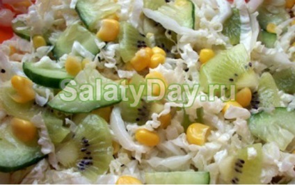 Saláta kiwi - fényes egzotikus recept fotókkal és videó