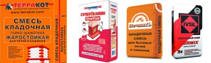 Суміш для кладки печей і камінів - готові склади або самостійний заміс