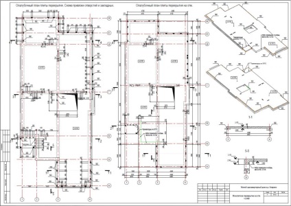 Structura secțiunii constructive (kr) pentru o casă sau cabană privată, un proiect și o lucrare