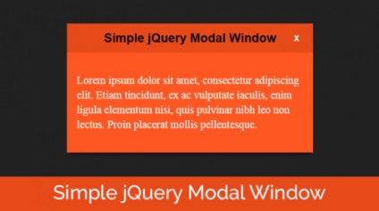 Creați o fereastră modală simplă folosind jquery, javascript