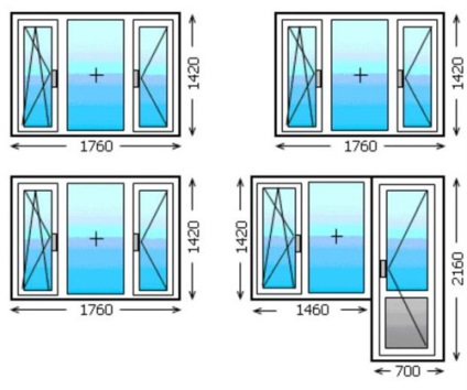 Normál ablaknyílások a régi lakások és ablaktípusoknál