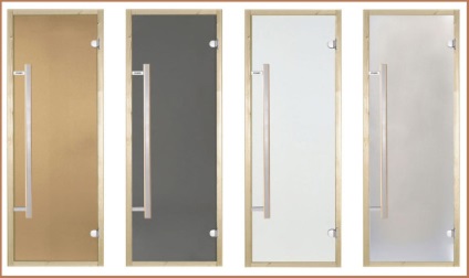 Uși de sticlă pentru selecția și instalarea saunei și saunei