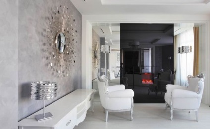 Stil lux pentru living, interiorul unui apartament cu doua camere, cu o suprafata de 112, 6 mp M