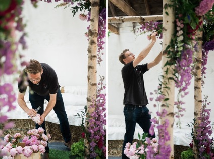 Esküvői arch-huppa vidéki stílusban Nick Presley kertművészet bolygó, az Internet magazin a virág