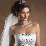 Esküvői ékszerek a menyasszony, használható mélyen kivágott ruhában - esküvői kellékek és dekorációk -