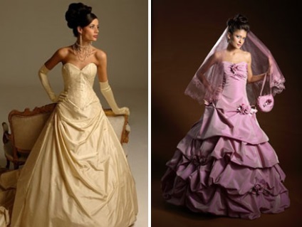 Esküvői öltözködési - ruha a menyasszony és az ő koszorúslányok csoport Divat és stílus