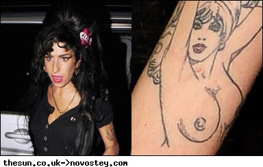 Tattoo emy winehouse - fotografii și sensuri