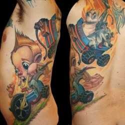 Tetoválás rajzfilmek, a művészet tetoválás! Tattoo fotók, tetoválás Kiev