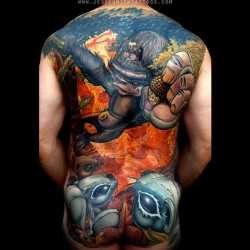 Tetoválás rajzfilmek, a művészet tetoválás! Tattoo fotók, tetoválás Kiev