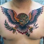 Valoarea tatuajului vultur, schițe pentru bărbați și fete, tatuaje foto