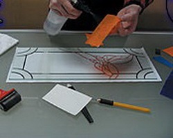 Film ólomüveg technika