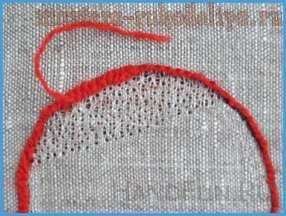 Țesutul cum se face o tapițerie nețesută (broderie în tehnica covoarelor)