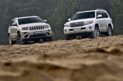 Toyota land cruiser și jeep grand cherokee - lumea bărbaților