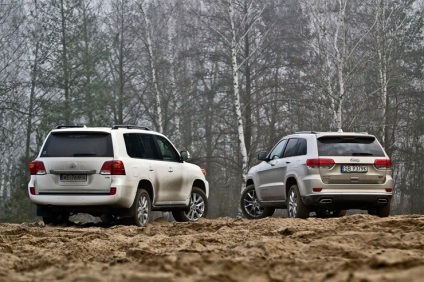 Toyota land cruiser și jeep grand cherokee - lumea bărbaților