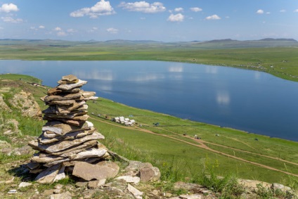 Locuri turistice din Khakassia - lac de sare tus
