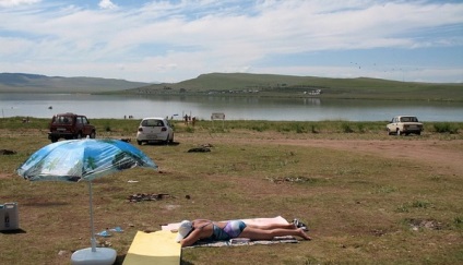 Locuri turistice din Khakassia - lac de sare tus