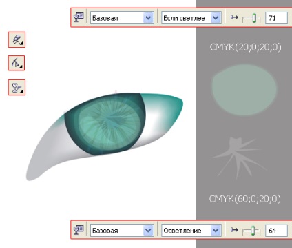 Corel trage lecții trage un ochi de sex feminin