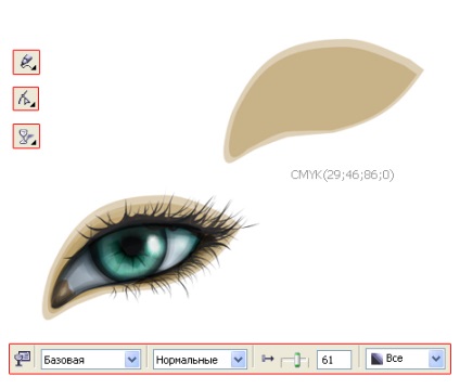 Уроки corel draw малюємо жіноче око