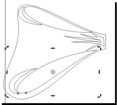 Lecțiile din coreldraw creează un arc