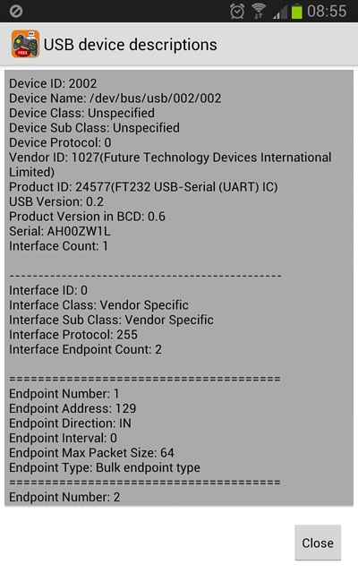 Usb otg programe de port serial și utilități, android, programare