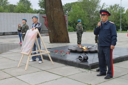 Veteranii regiunii Perm - o icoană a patronului ilic al Profetului - în templul berezniki